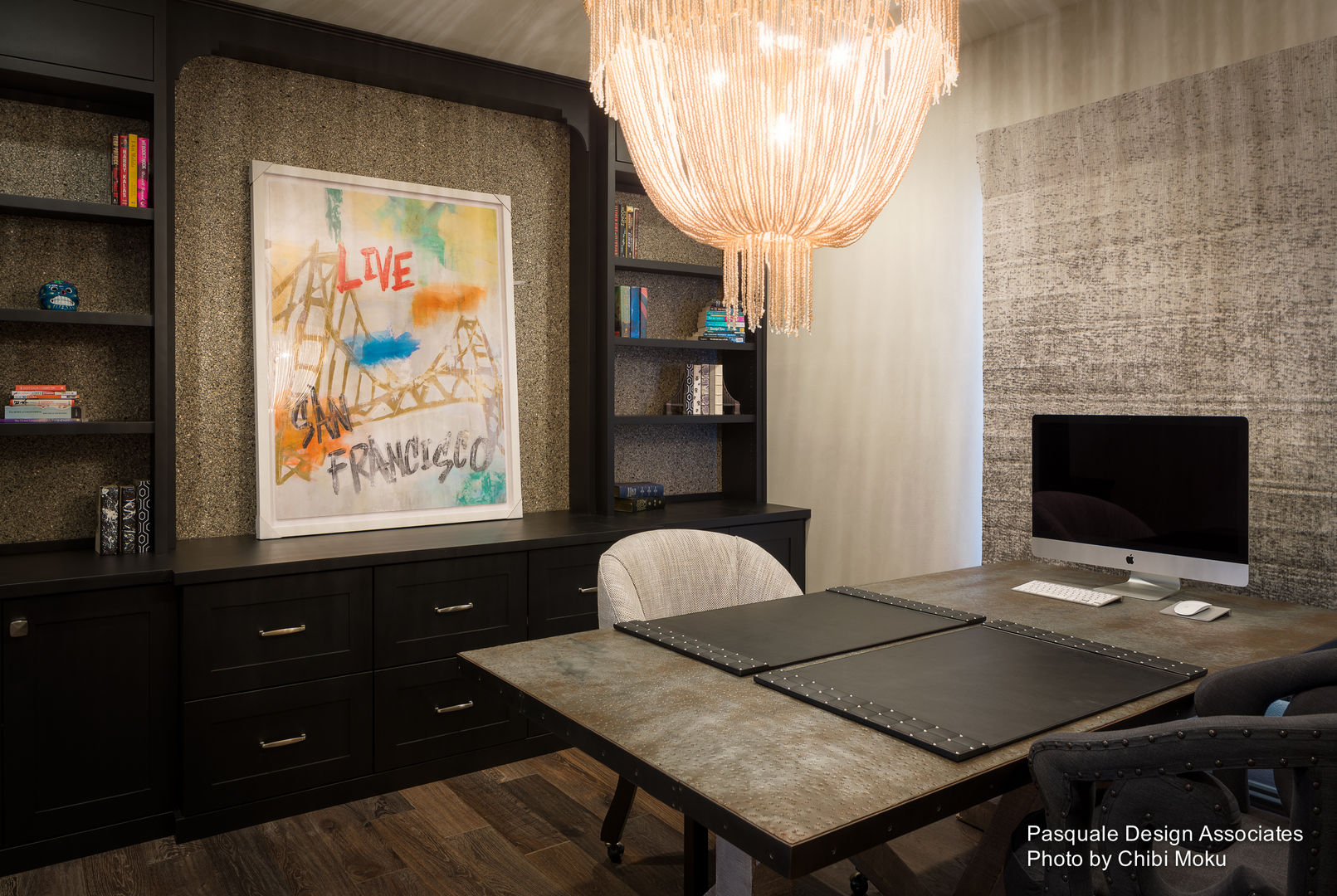 Pasquale Design | Mediterranean Modern Luxe | Tampa, FL, Chibi Moku Architectural Films Chibi Moku Architectural Films Modern Study Room and Home Office Concrete