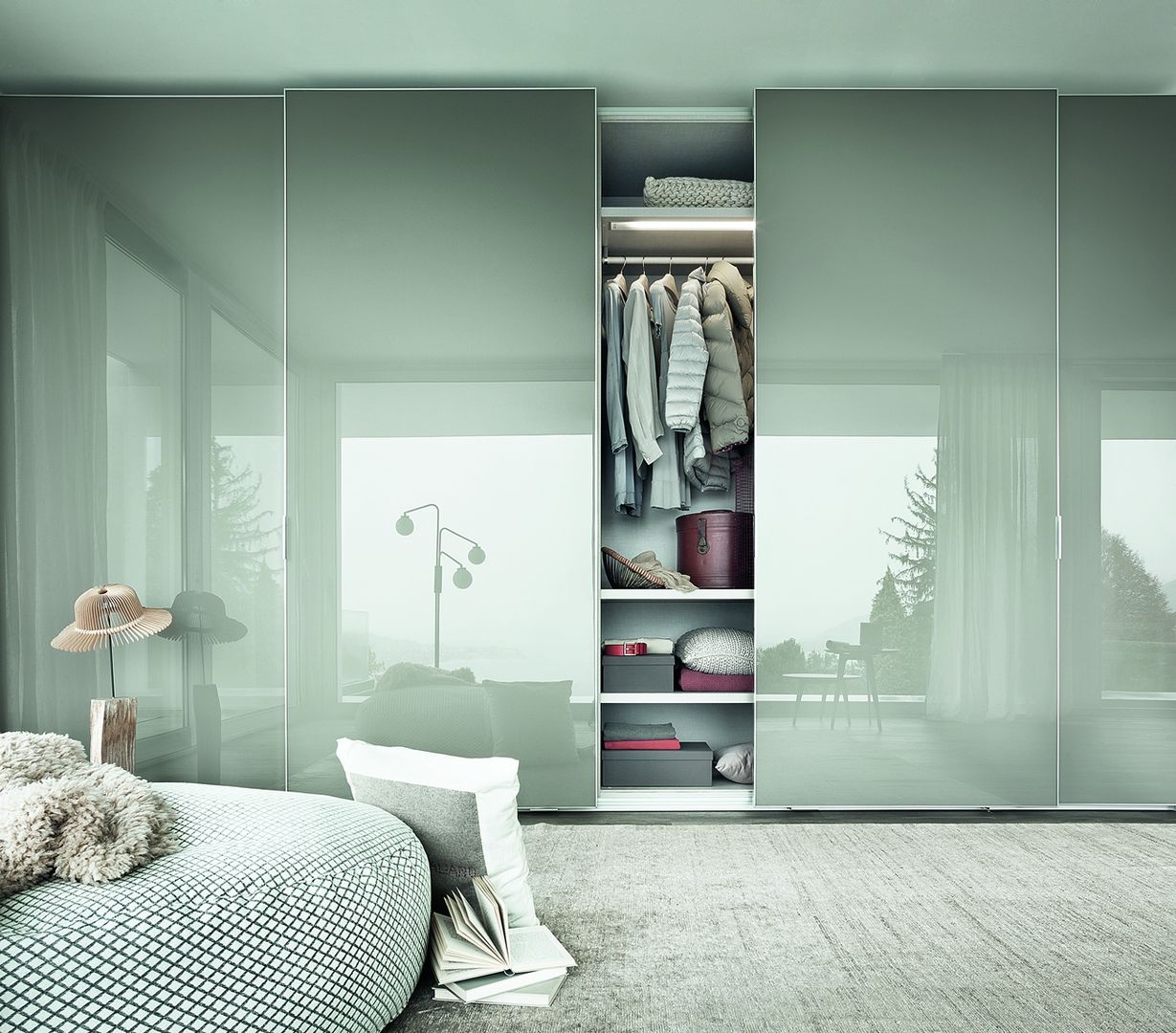 FINA SLIDING DOOR WARDROBE IQ Furniture غرفة نوم Wardrobes & closets