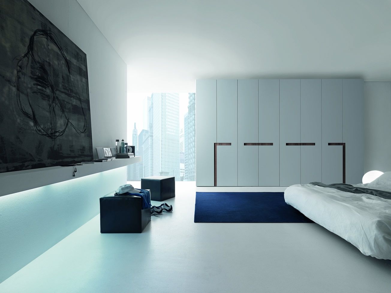 ALIBI HINGED DOOR WARDROBE IQ Furniture Cuartos de estilo moderno Clósets y cómodas