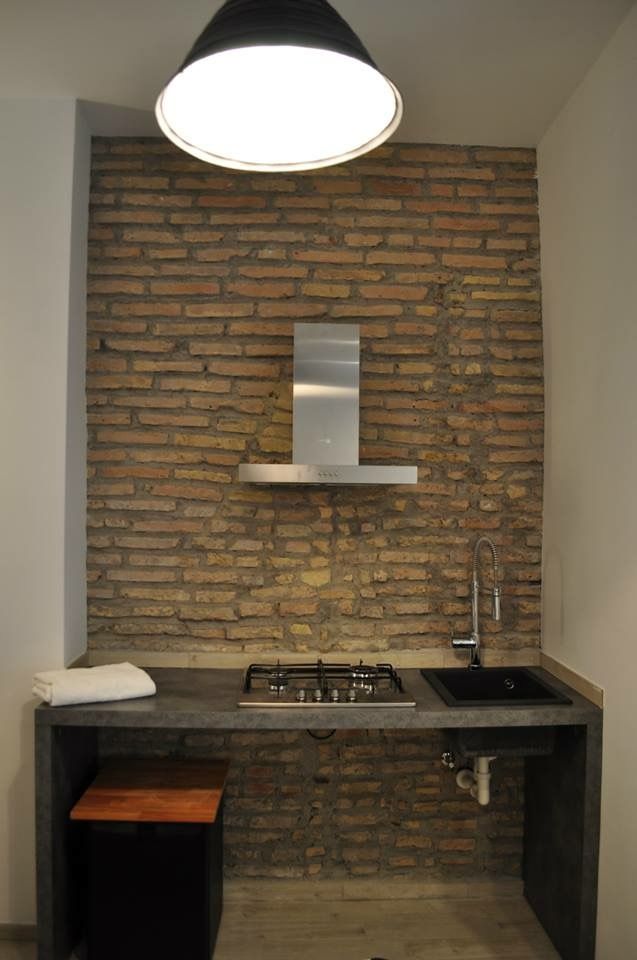 Progetto di interni per un B&B a Roma, BB1 LABORATORIO DI ARCHITETTURA & DESIGN BB1 LABORATORIO DI ARCHITETTURA & DESIGN Industrial style kitchen