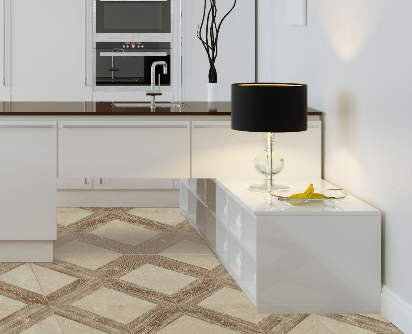 Marble Tiles in Wood Look, Elalux Tile Elalux Tile Murs & Sols rustiques Marbre Carrelage