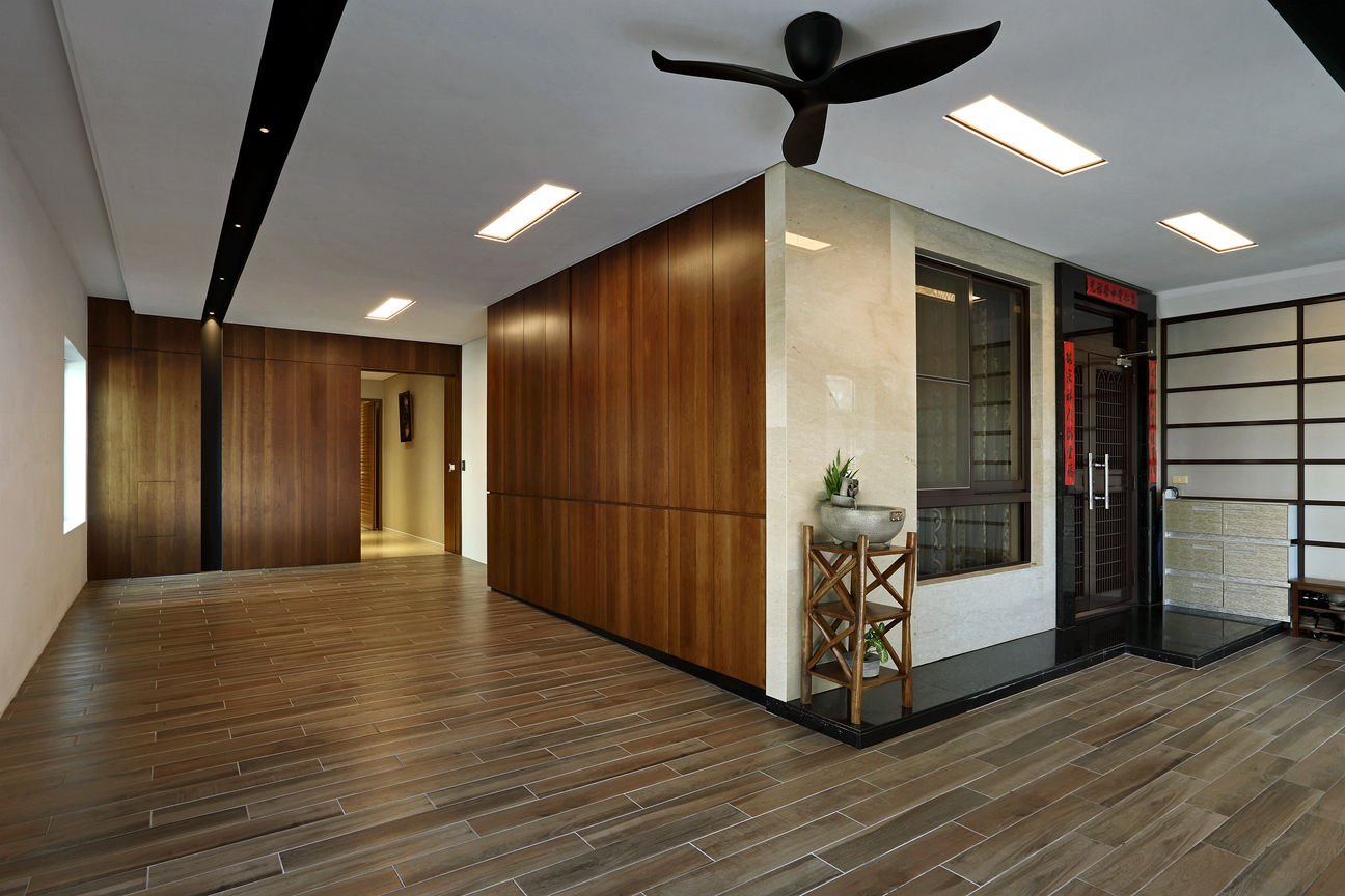 Taiwan Taichung - J House, 信美室內裝修 信美室內裝修 Rumah Modern Kayu Wood effect