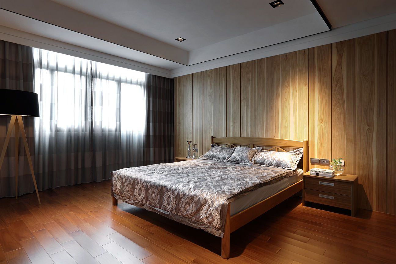 Taiwan Taichung - J House, 信美室內裝修 信美室內裝修 Kamar Tidur Gaya Asia