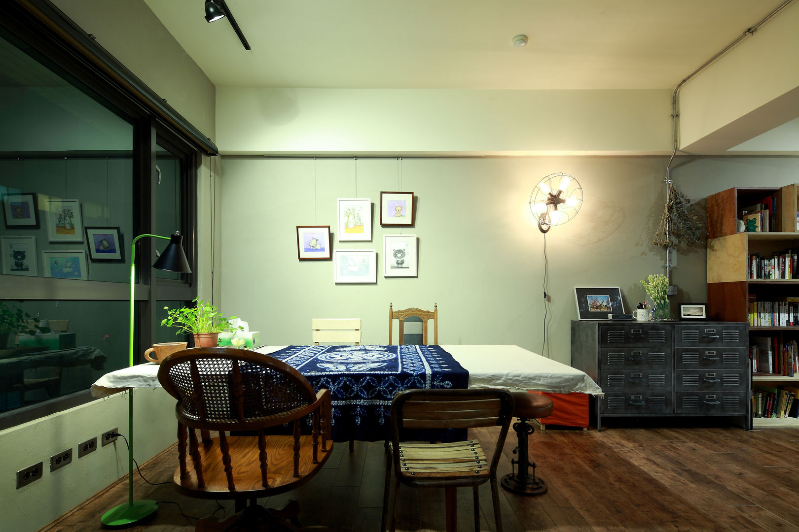 新竹蔡陳宅 , 藍領設計 藍領設計 Industrial style dining room