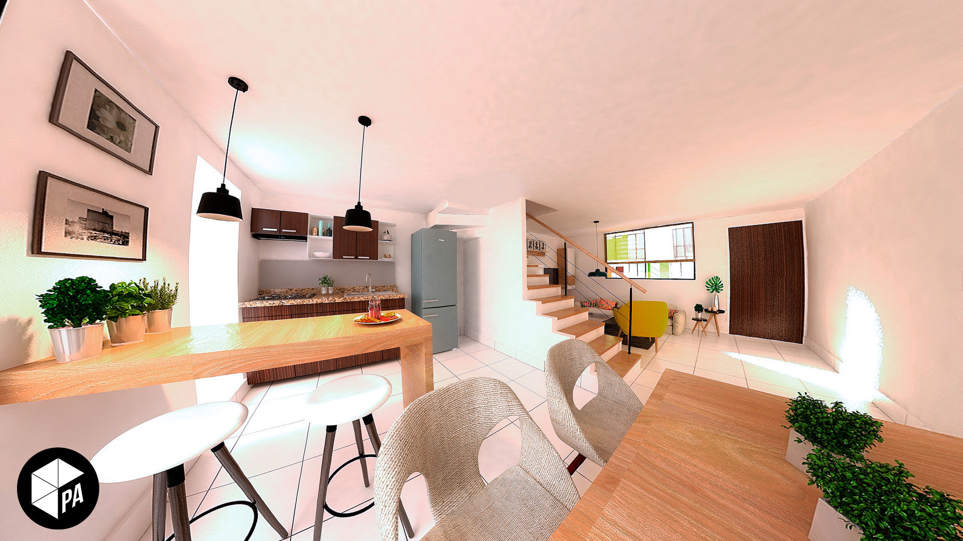 Proyecto Residencial Albores , Polygon Arquitectura Polygon Arquitectura Modern dining room