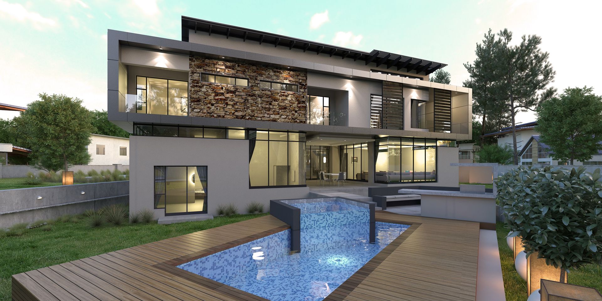 House Eye of Africa Golf & Residential Estate II, Metako Projex Metako Projex モダンな 家