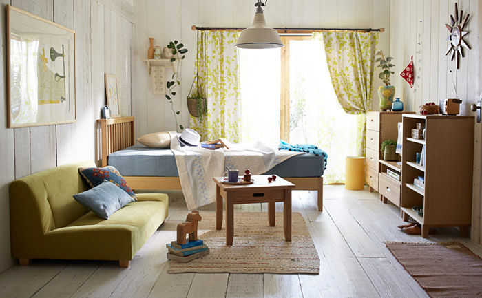 女子ルーム, Incs Design Studio Incs Design Studio Modern style bedroom Silk Yellow Dressing tables