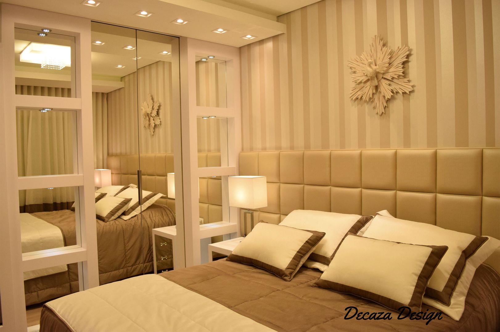​Quarto de Casal Contemporâneo, DecaZa Design DecaZa Design Modern style bedroom MDF