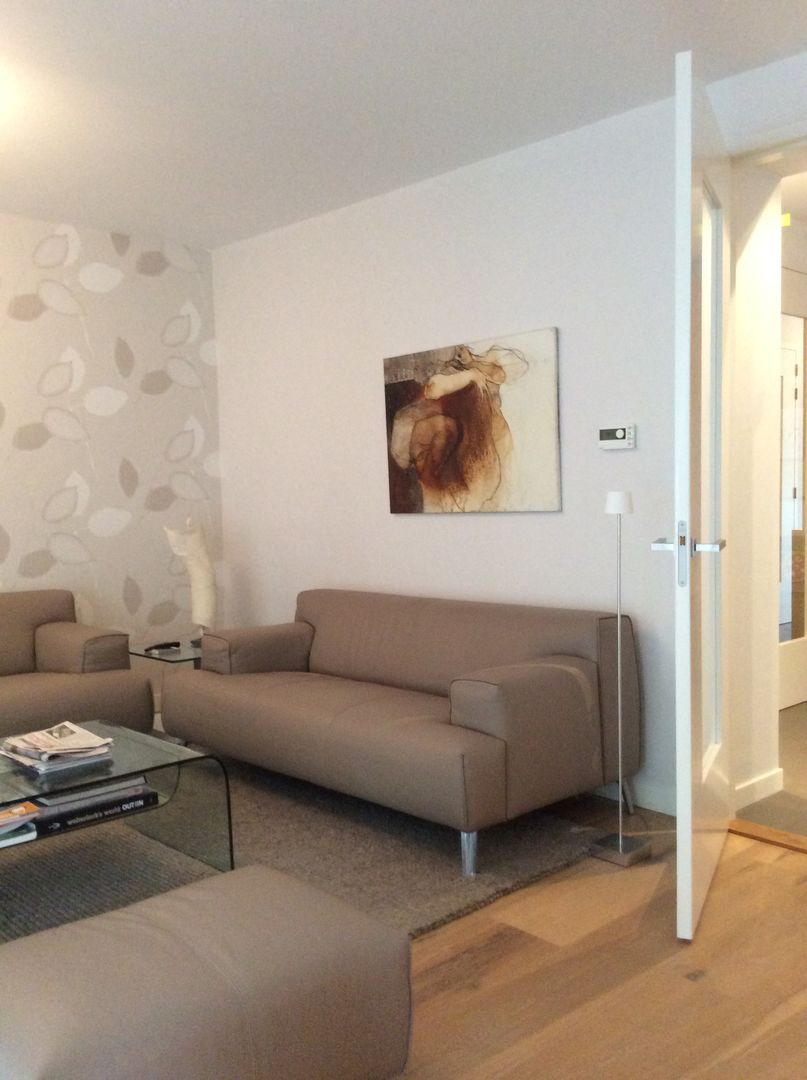 Uitbreiding Villa in Laren, 2 troeven in 1, Studio Inside Out Studio Inside Out Modern living room Wood Wood effect