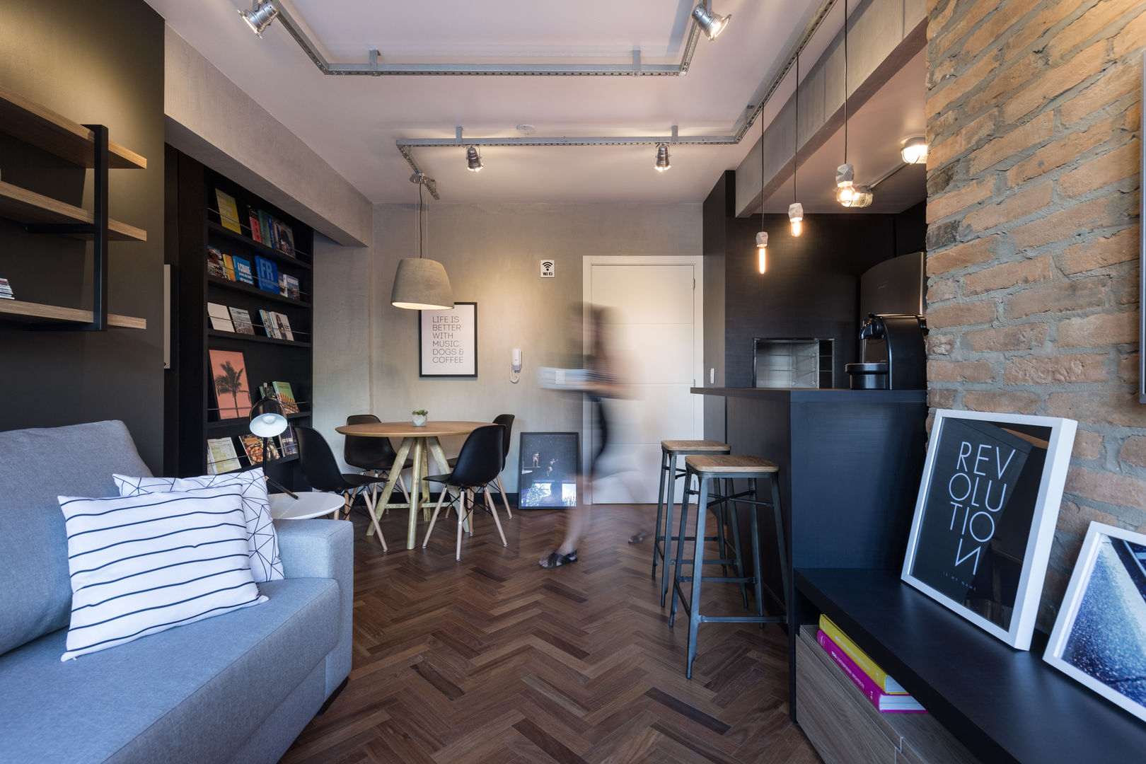 Apartamento Soho, K+S arquitetos associados K+S arquitetos associados 인더스트리얼 거실