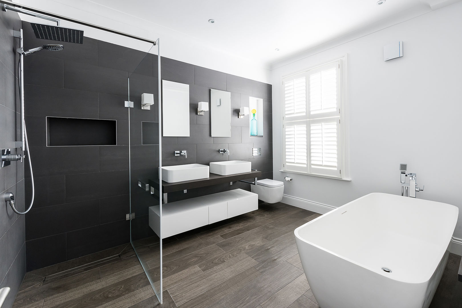 Disraeli Road, Putney, Grand Design London Ltd Grand Design London Ltd Salle de bain minimaliste