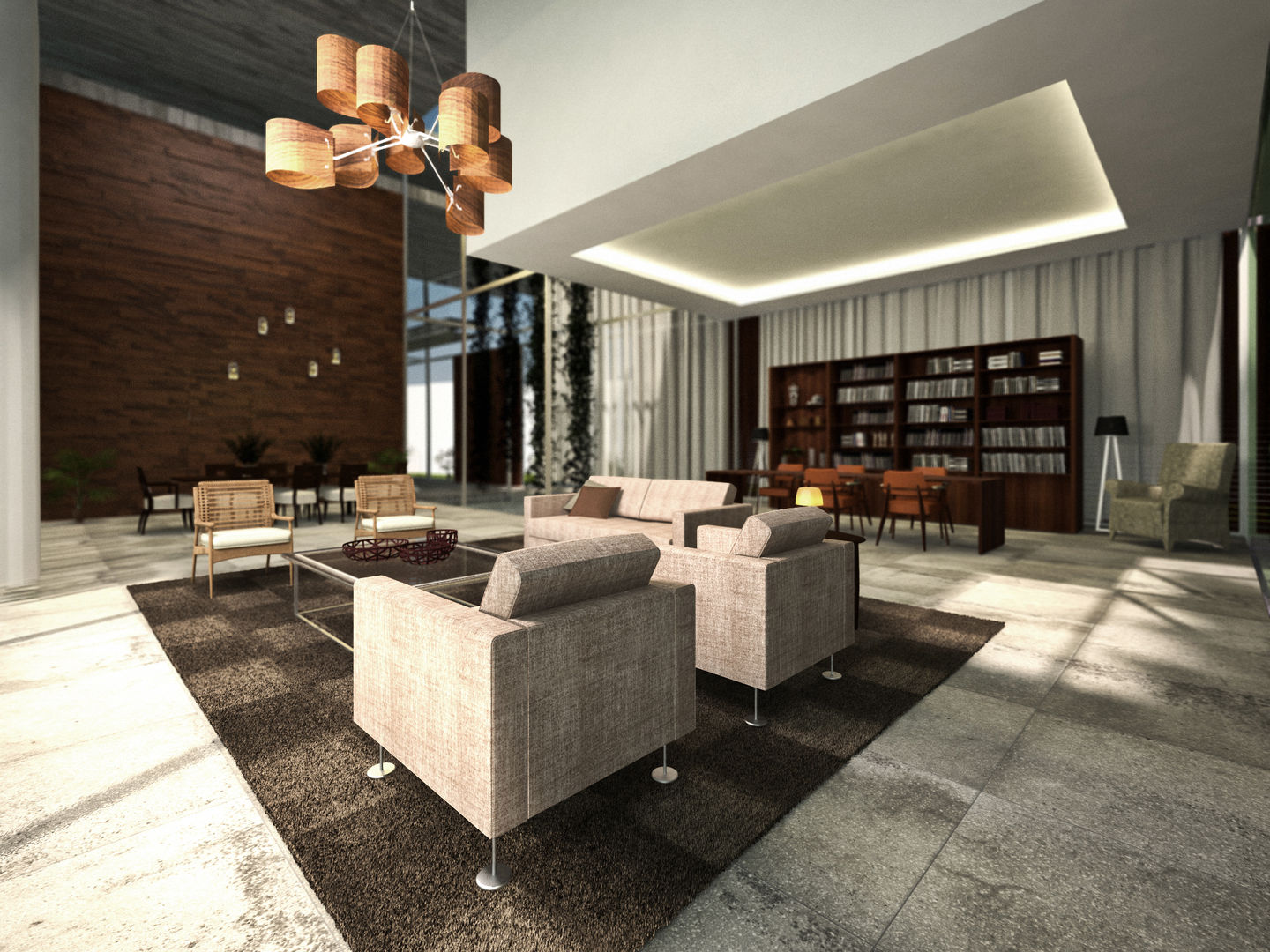 Key Biscayne , Fernandez Architecture Fernandez Architecture Living room Iron/Steel living,room,carpet,tile,white,brown,interior,design,designer,library,sofa,beige