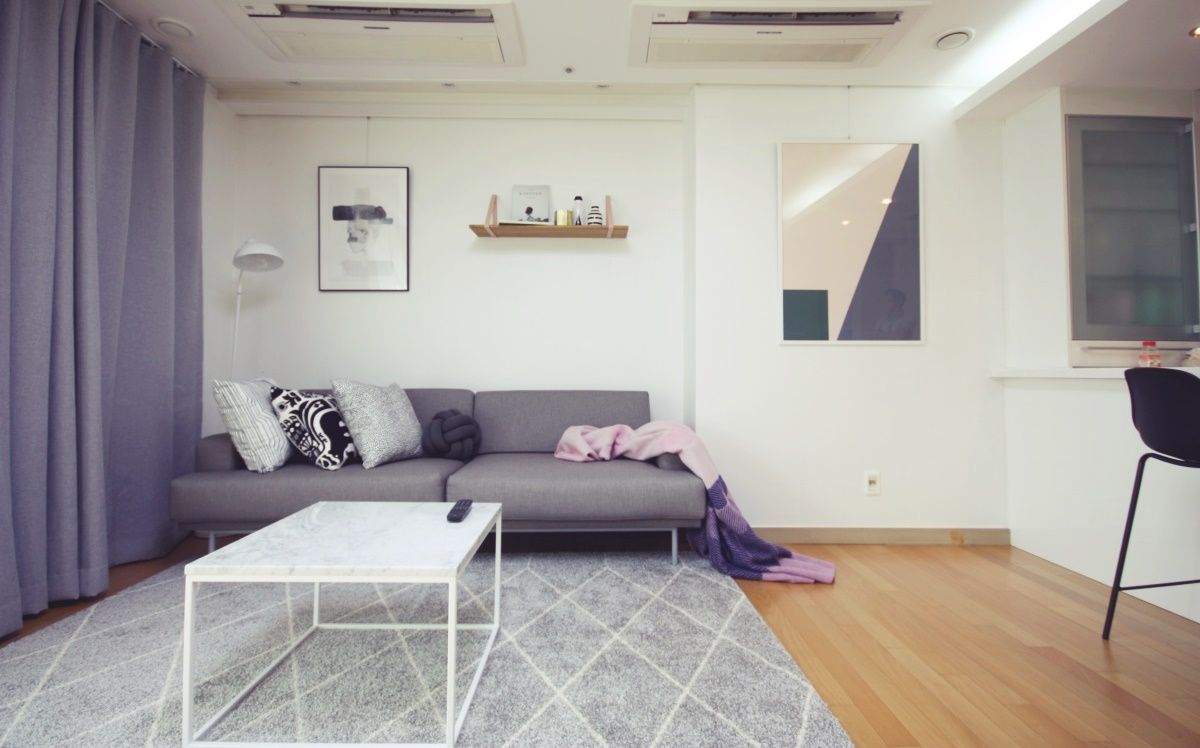 [홈라떼] 27평 북유럽 스타일의 로맨틱 신혼집 홈스타일링, homelatte homelatte Scandinavian style living room