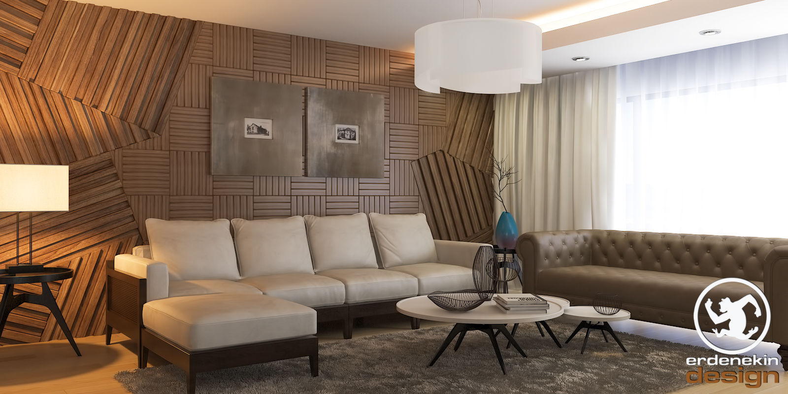 3+1 Dublex Salon Erden Ekin Design Modern Oturma Odası