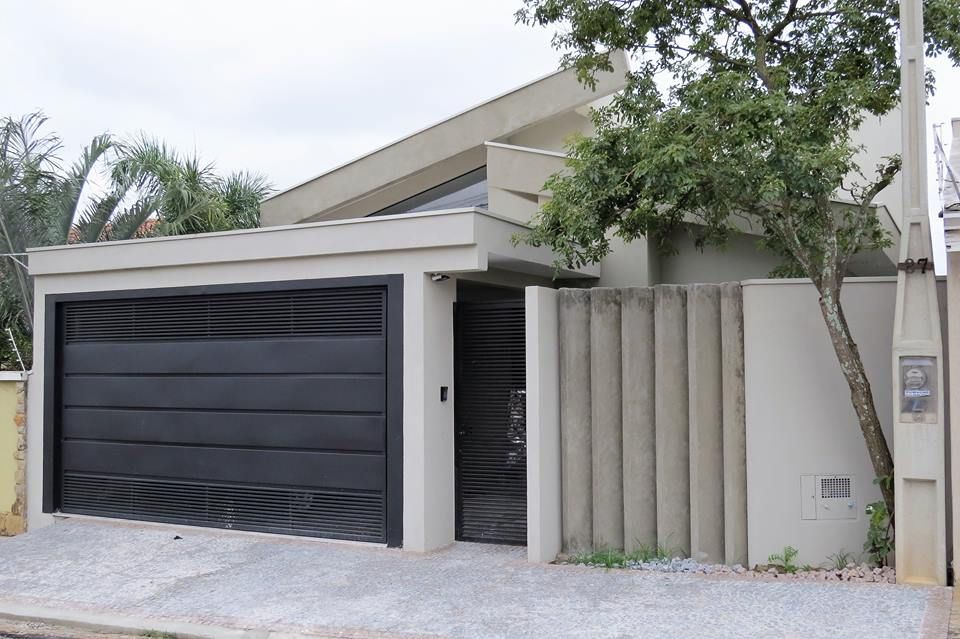 Residencia Cobertura inclinada , Barbara Oriani Arquiteta Barbara Oriani Arquiteta Minimalist houses Concrete