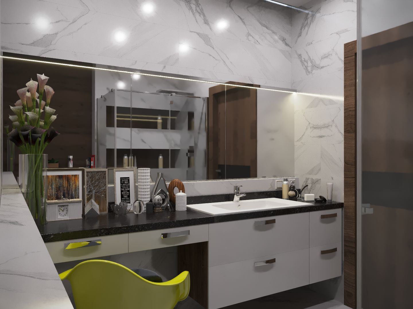 Спальня для молодой пары, blackcat design blackcat design Modern bathroom