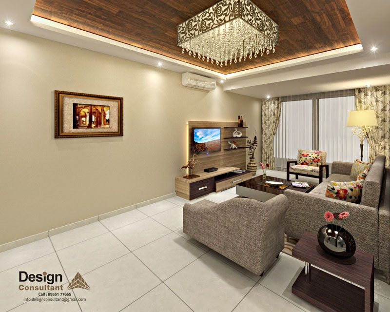 Living and Dining Area homify Asian style living room