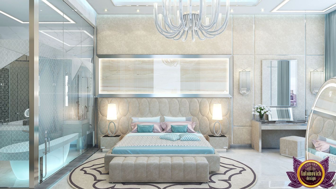 Divine interior design by Katrina Antonovich, Luxury Antonovich Design Luxury Antonovich Design モダンスタイルの寝室