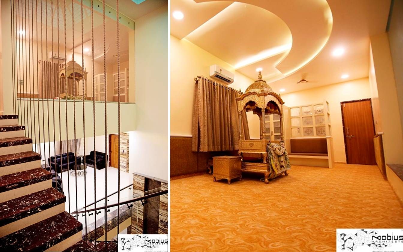 Puja Mandeer / Gurudwara Mobius Architects Asian style walls & floors