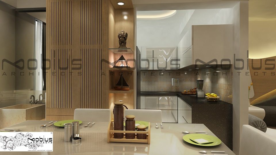 Rhythm Apartment, Mobius Architects Mobius Architects Modern dining room