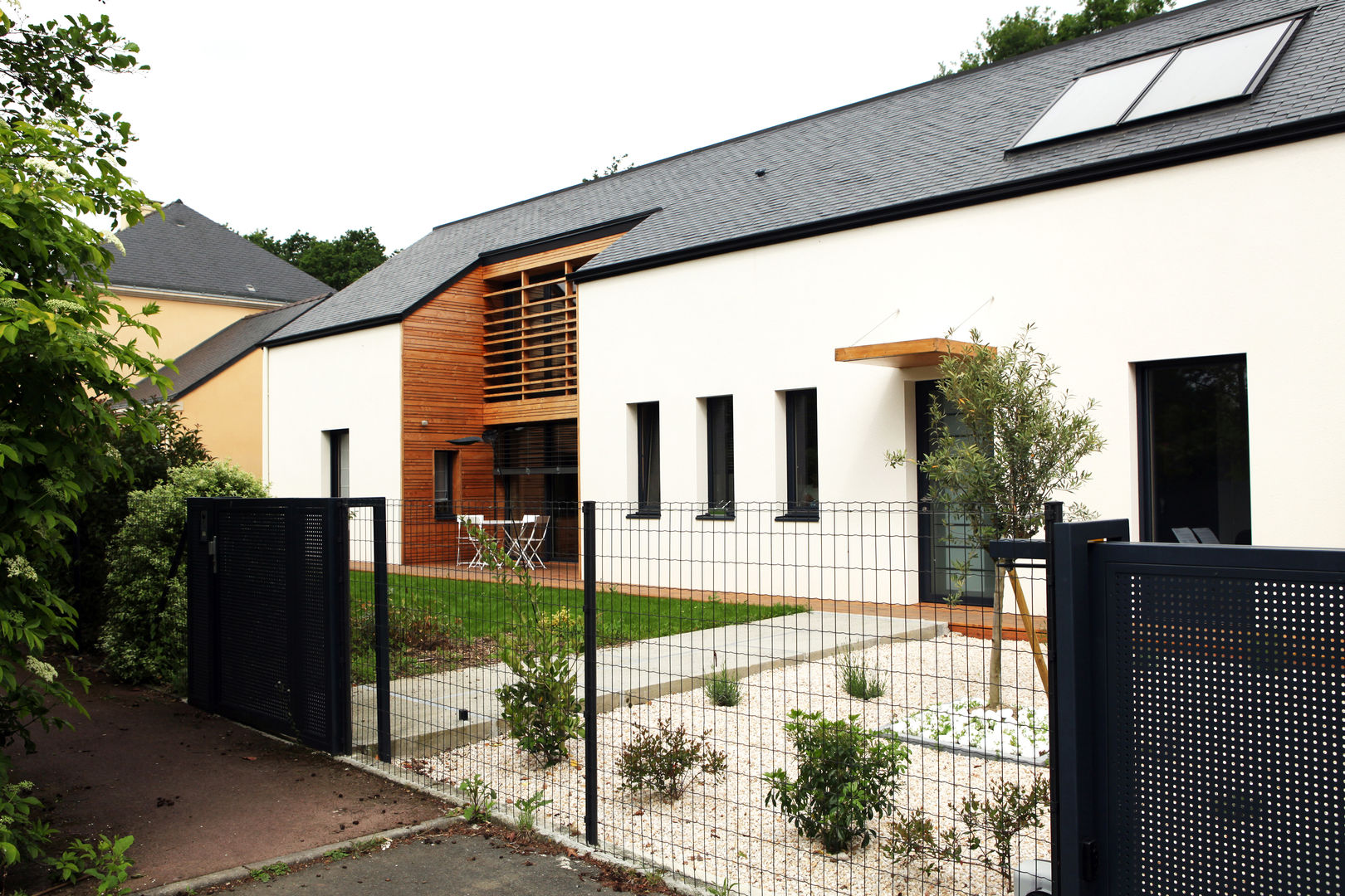 Maison bois G2, yg-architecte yg-architecte Casas unifamiliares Caliza