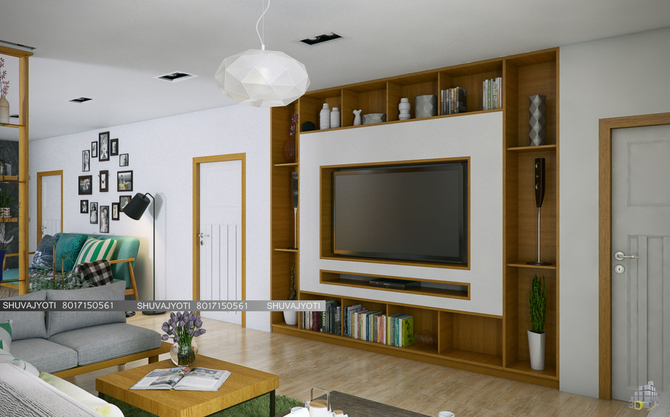 3D VISUALIZATION, FREELANCE FREELANCE غرفة المعيشة