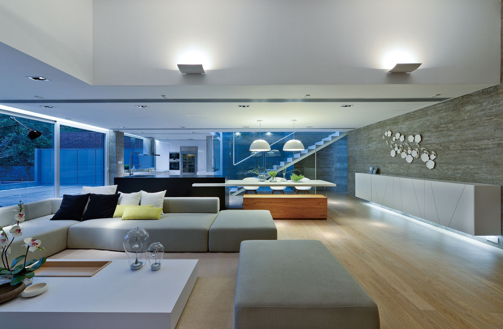 House in Shatin , Millimeter Interior Design Limited Millimeter Interior Design Limited 모던스타일 거실