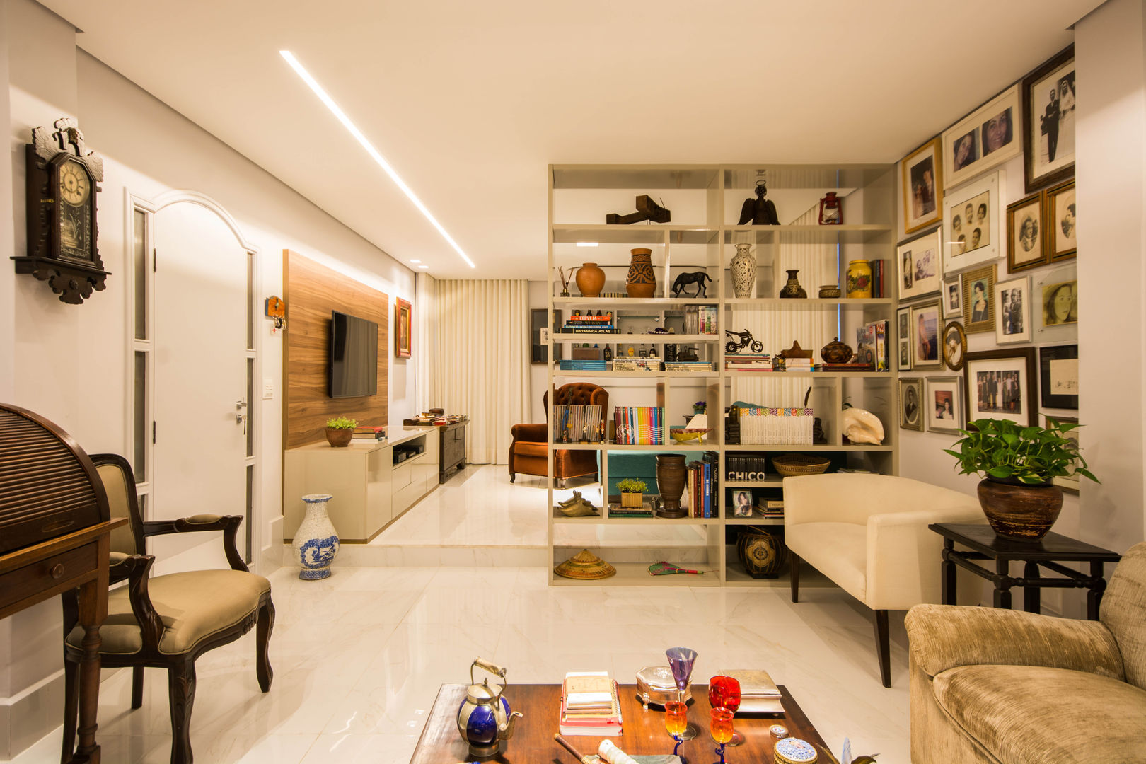 Apartamento Funcionários, Natália Parreira Design de Interiores Natália Parreira Design de Interiores غرفة المعيشة