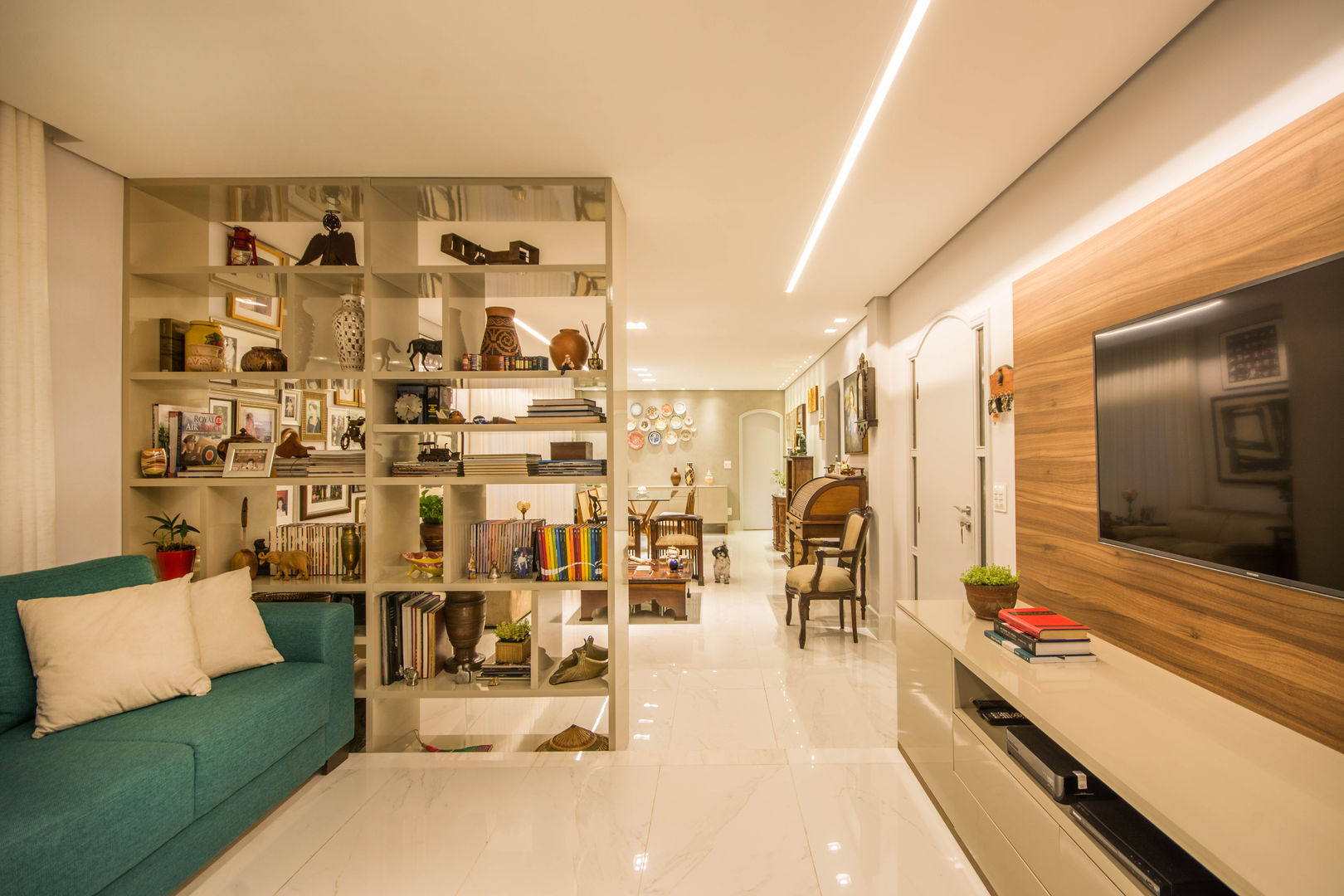 Apartamento Funcionários, Natália Parreira Design de Interiores Natália Parreira Design de Interiores غرفة المعيشة