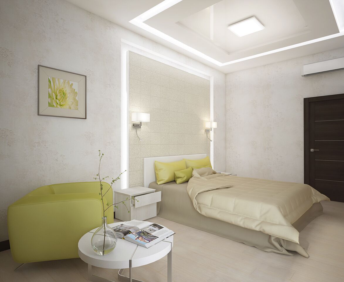 Квартира в ЖК «Солнечный» - Весенняя свежесть, Вира-АртСтрой Вира-АртСтрой Quartos minimalistas