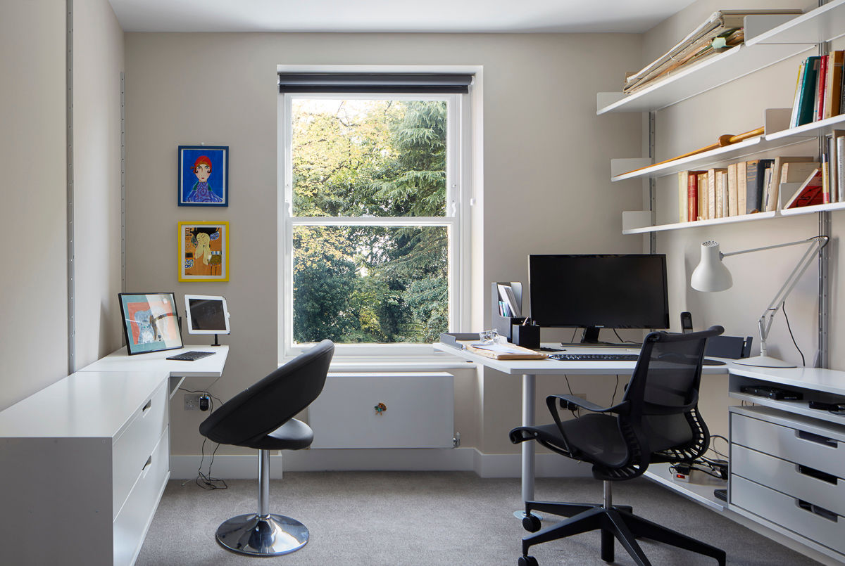 Church Crescent Study Andrew Mulroy Architects Modern Study Room and Home Office