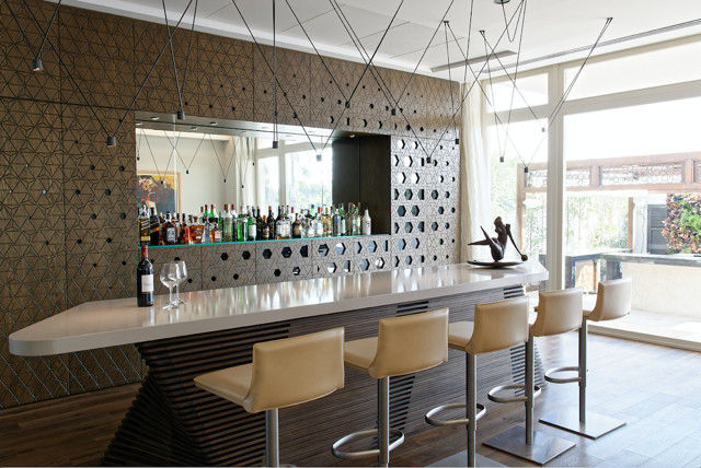 Entertainment bar area By Hedayat Ltd Dining room bar,bespoke,handmade,walnut