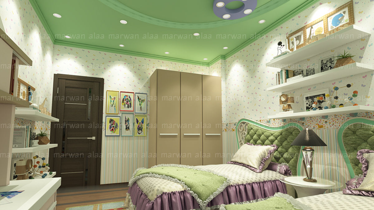 لقطات بسيطة من تصميماتنا الداخلية, EHAF Consulting Engineers EHAF Consulting Engineers Modern style bedroom