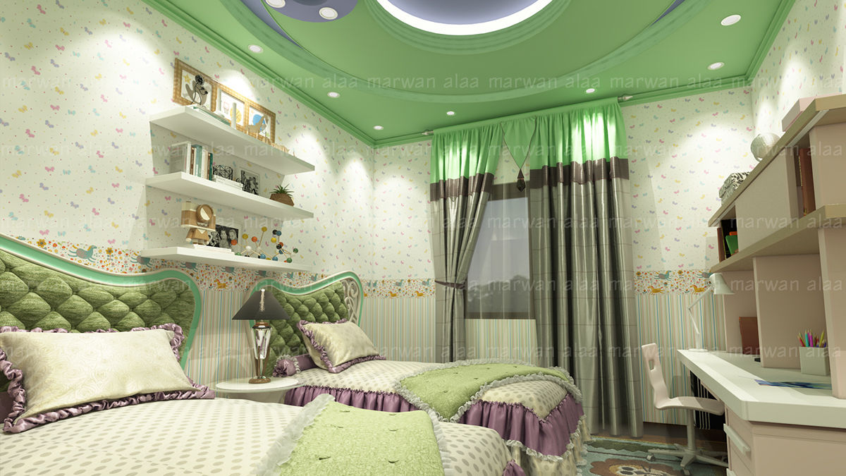 لقطات بسيطة من تصميماتنا الداخلية, EHAF Consulting Engineers EHAF Consulting Engineers Modern style bedroom