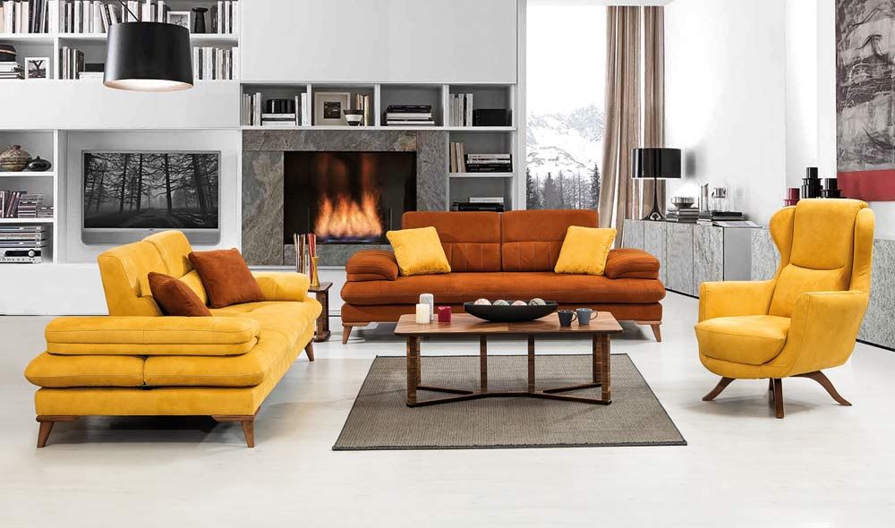 Liverno Salon Takımı CaddeYıldız furniture Modern Oturma Odası Aksesuarlar & Dekorasyon