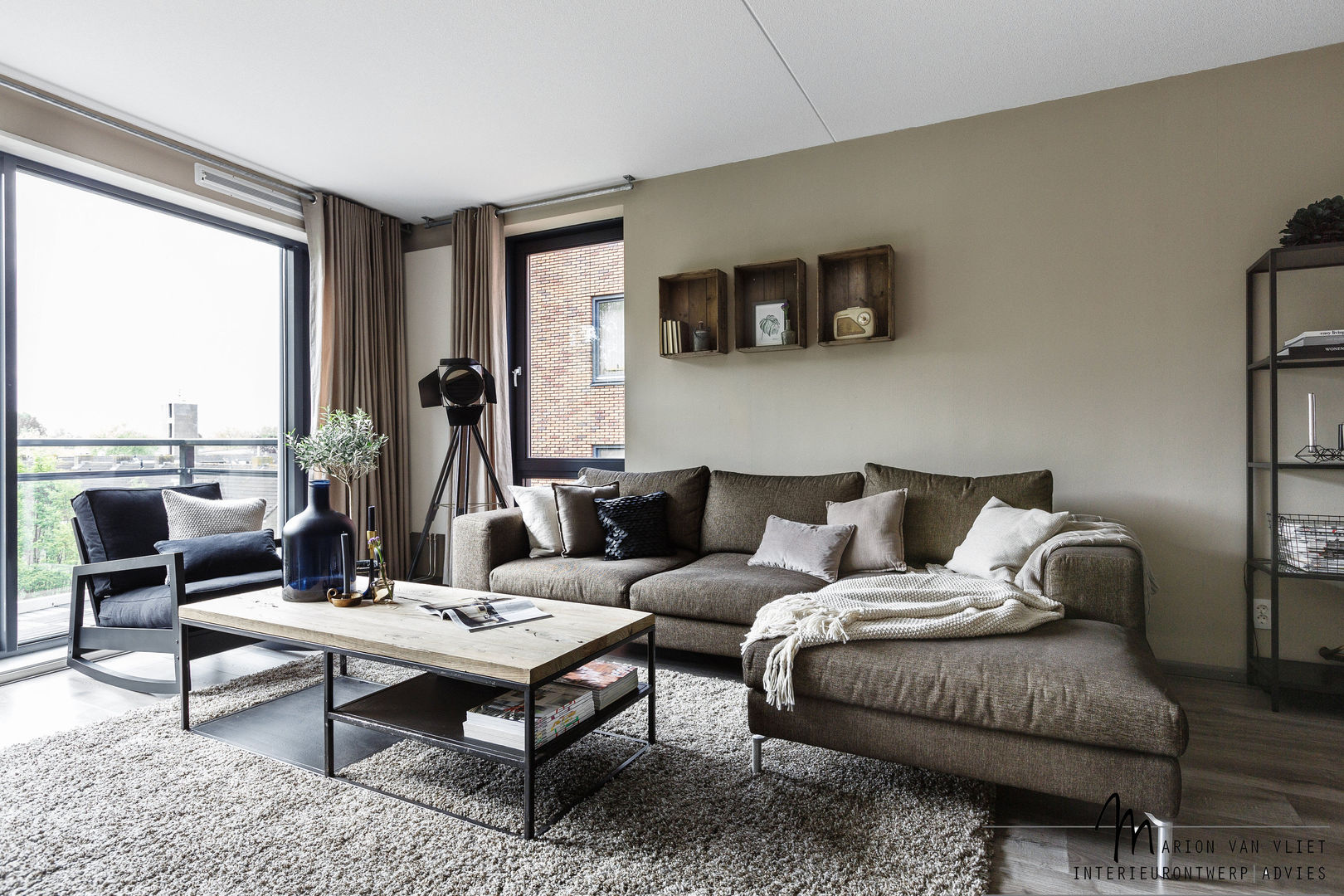 Private apartment, Marion van Vliet Interieurontwerp Marion van Vliet Interieurontwerp Industrial style living room