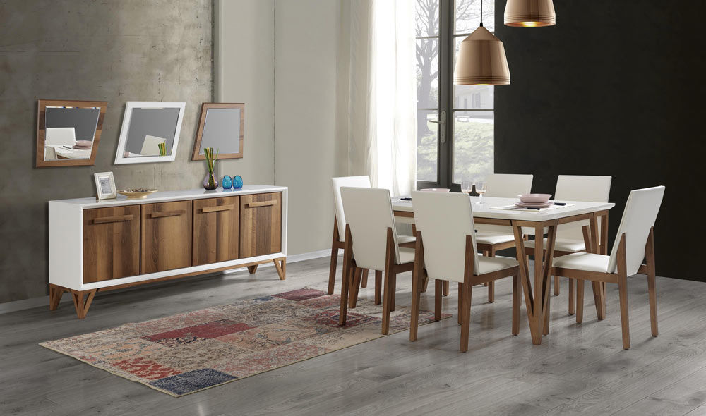 Modern Yemek Odası Takımı, CaddeYıldız furniture CaddeYıldız furniture Salas de jantar modernas Acessórios e decoração