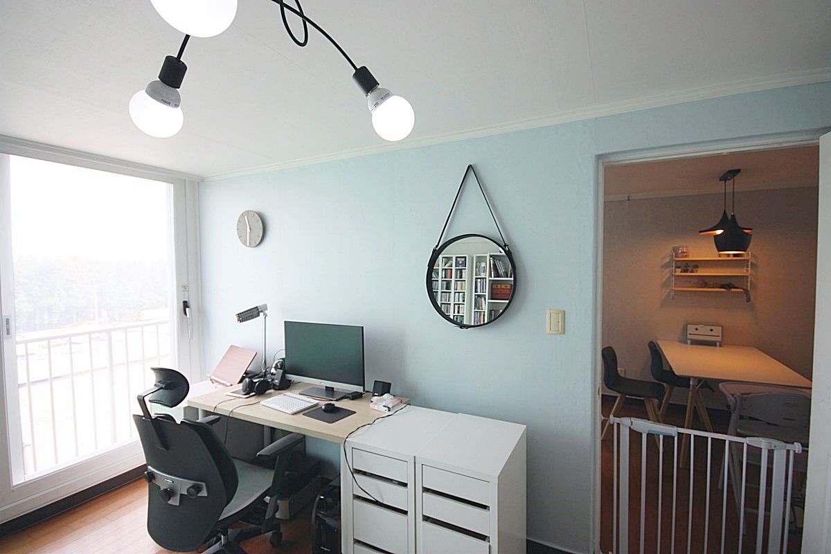 [홈라떼] 양평동 32평 아파트 전세집 홈스타일링 , homelatte homelatte Bureau minimaliste
