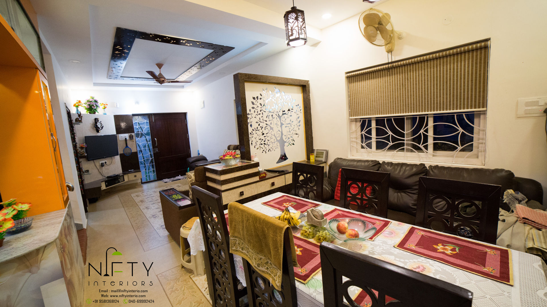 PA Bachupally Residence , Nifty Interio Nifty Interio Dining room لکڑی Wood effect