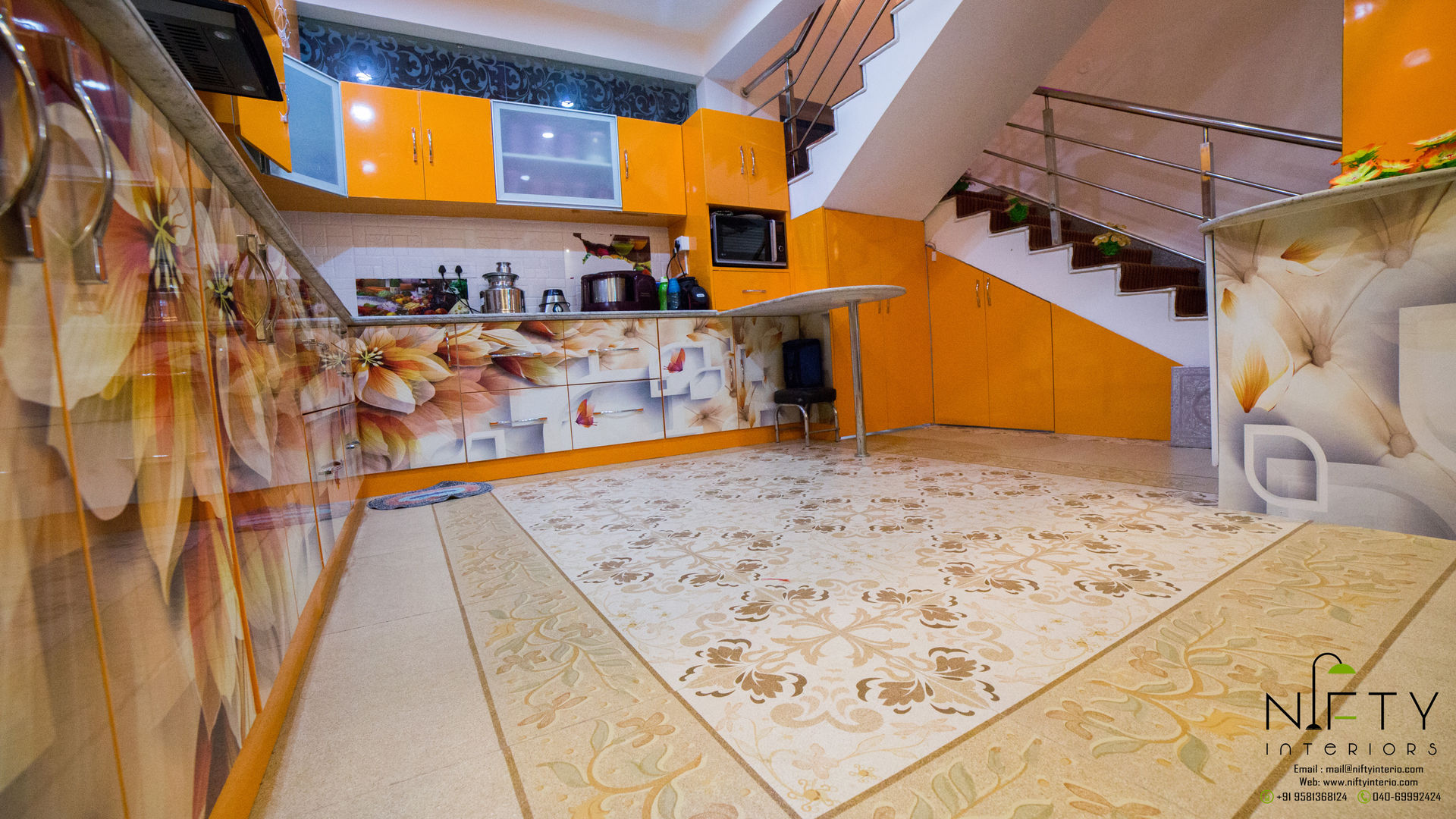 PA Bachupally Residence , Nifty Interio Nifty Interio Modern kitchen لکڑی پلاسٹک جامع