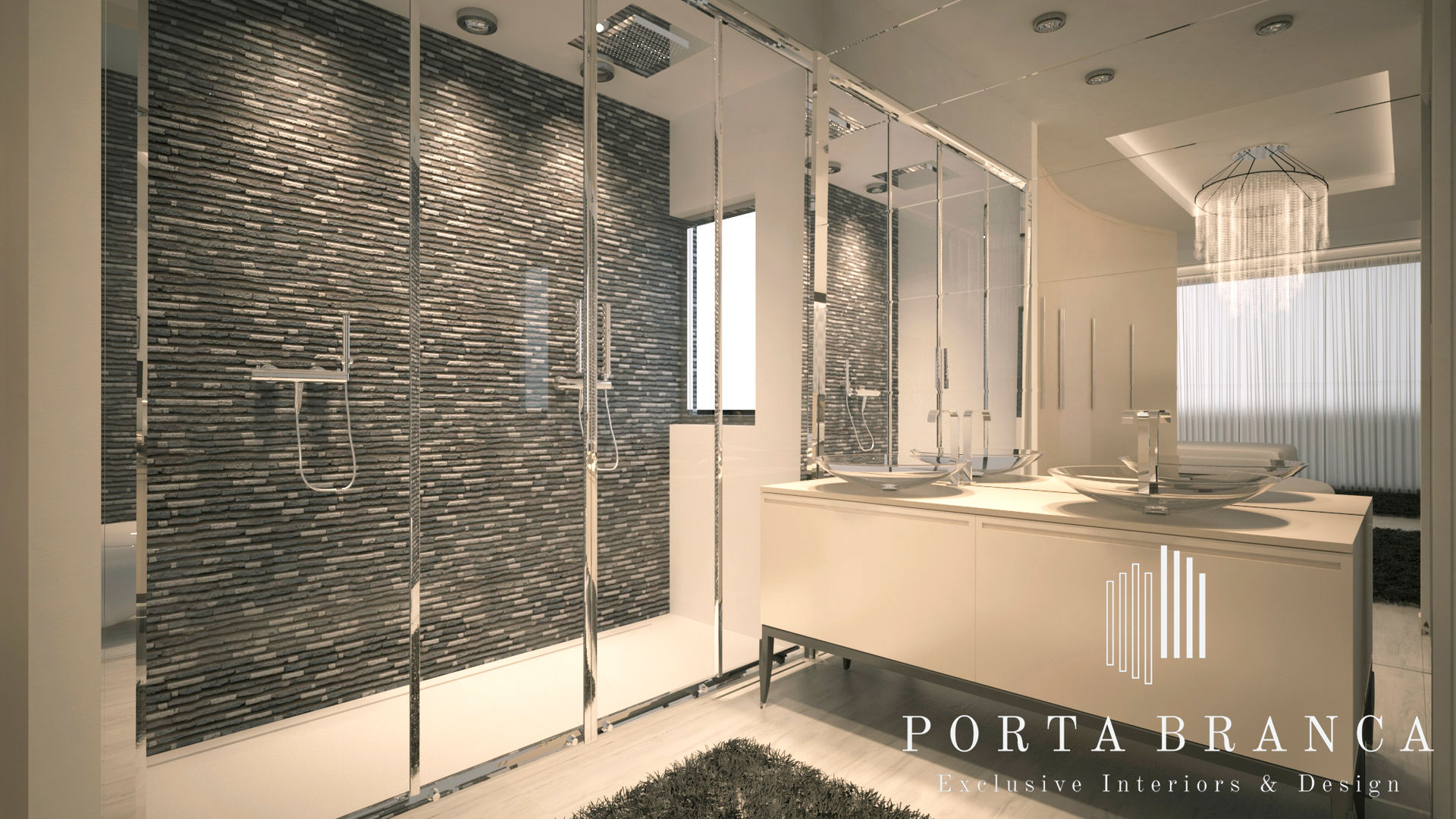 Master Suite, Luanda, Porta Branca Porta Branca 現代浴室設計點子、靈感&圖片