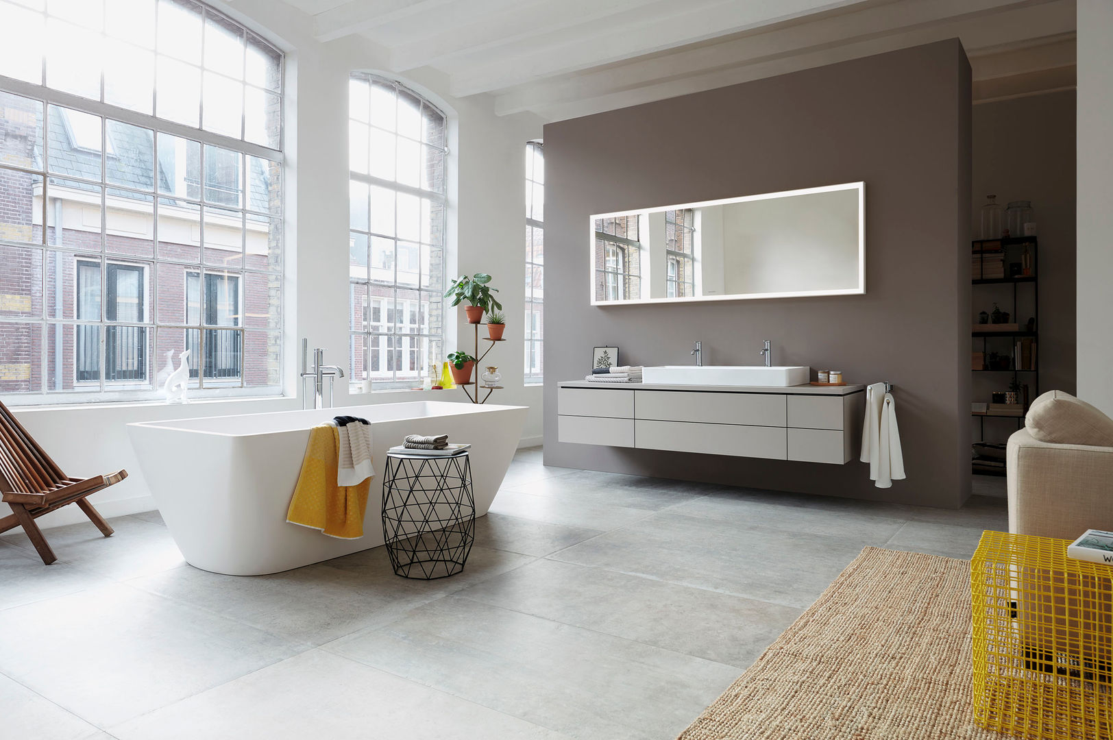 DuraSquare: la fusión del rectángulo con el círculo, Duravit España Duravit España Modern style bathrooms Wood Wood effect Sinks