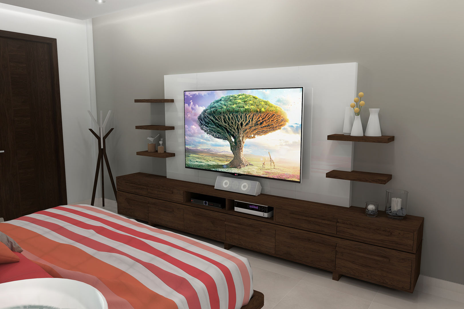 homify Modern style bedroom Wood Wood effect