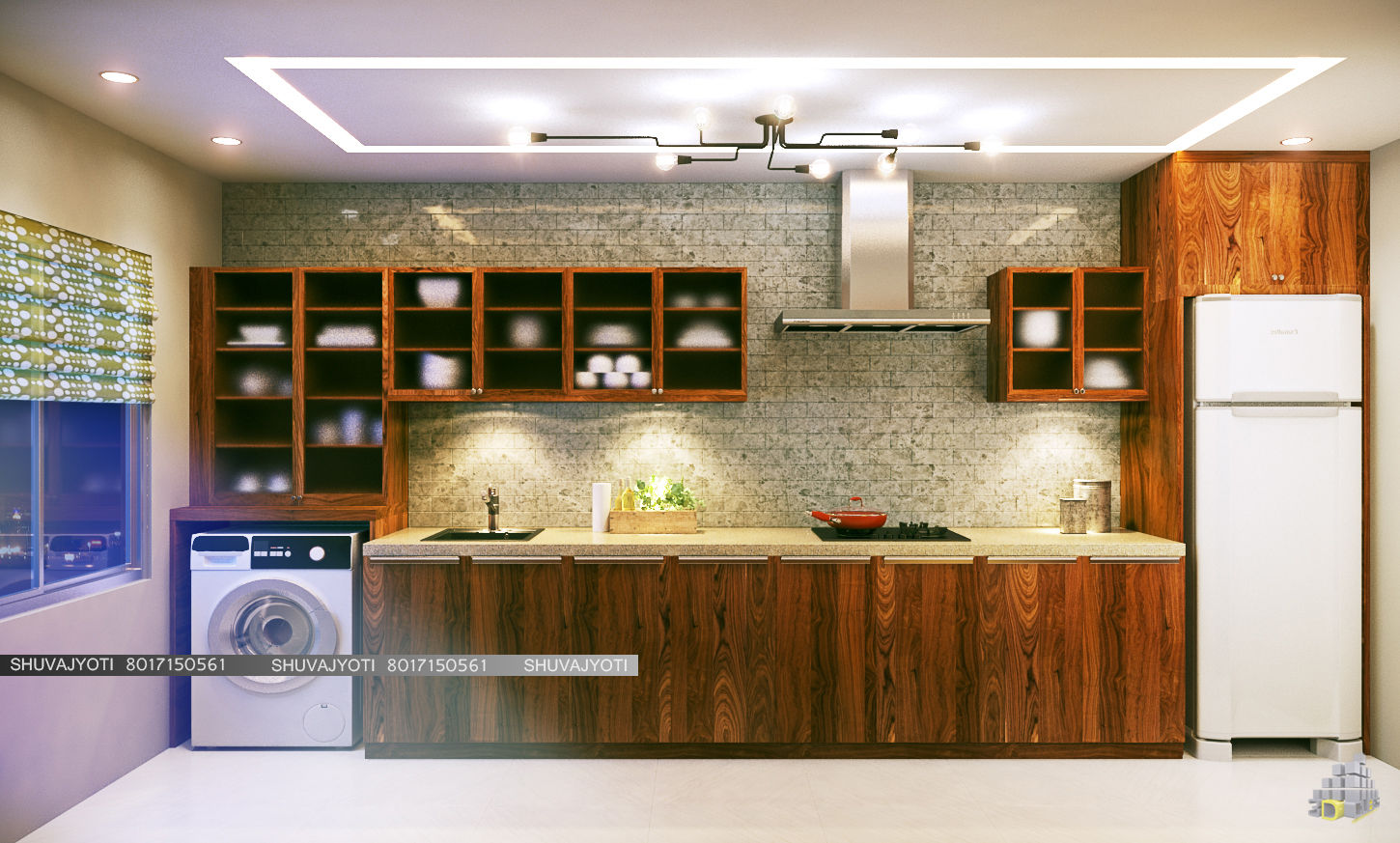 3D VISUALIZATION, FREELANCE FREELANCE Dapur Modern