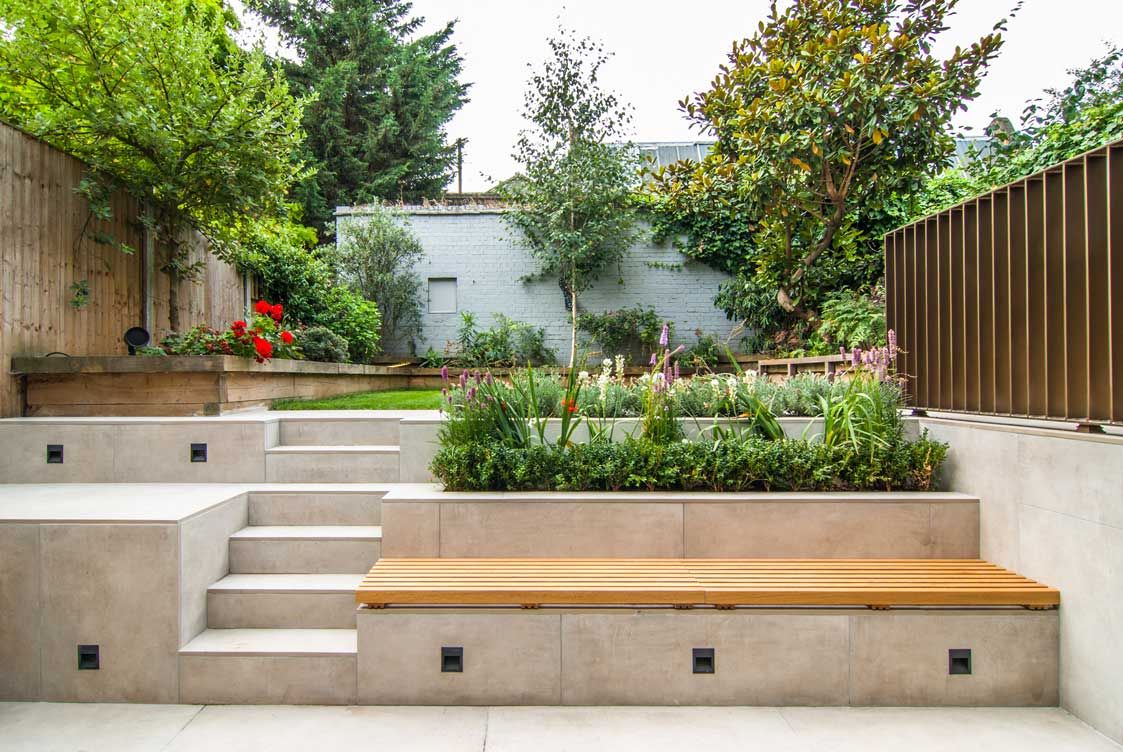DE BEAUVOIR SQUARE, Bradley Van Der Straeten Architects Bradley Van Der Straeten Architects Modern garden Concrete