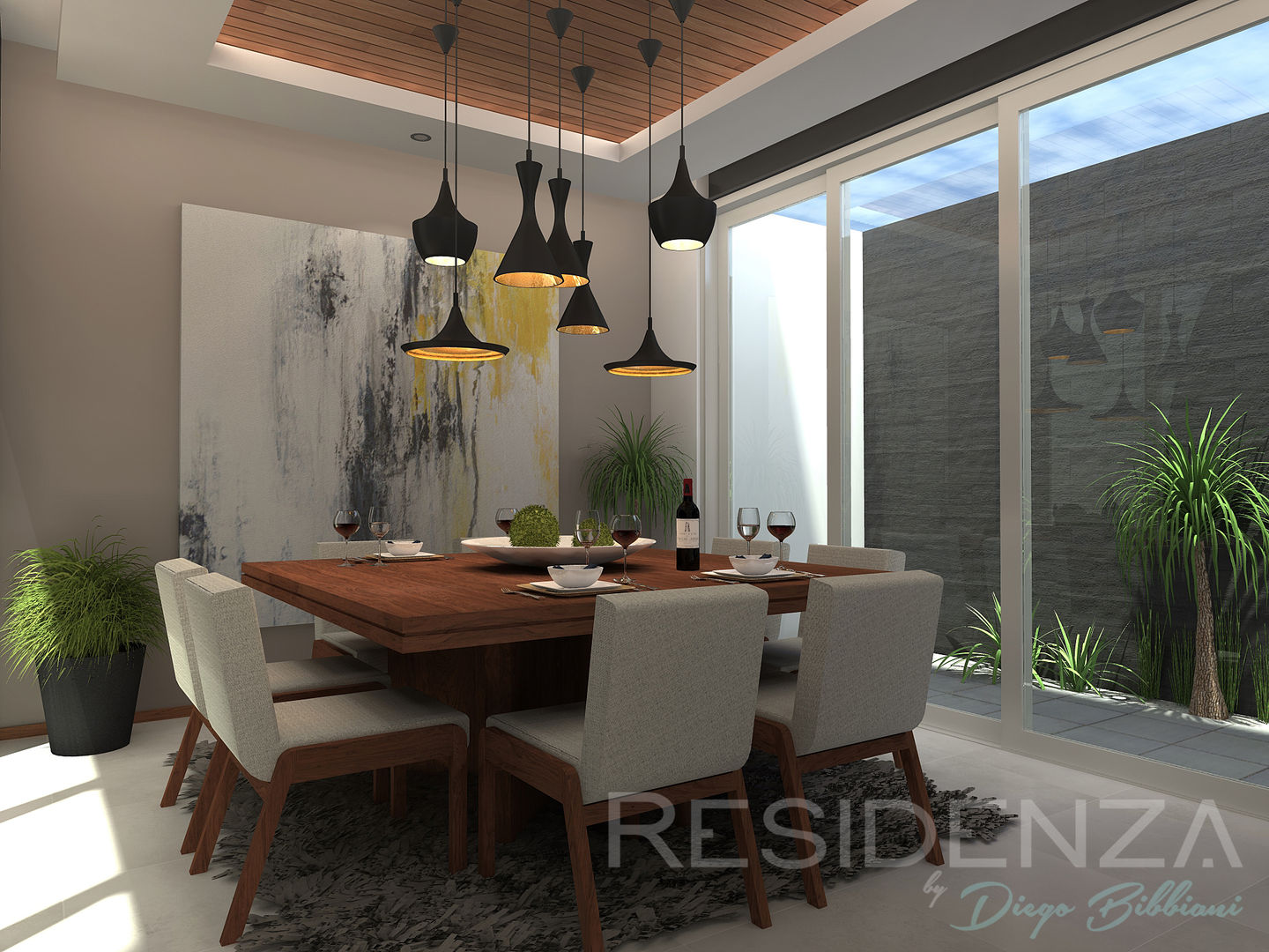 homify Modern dining room Wood Wood effect