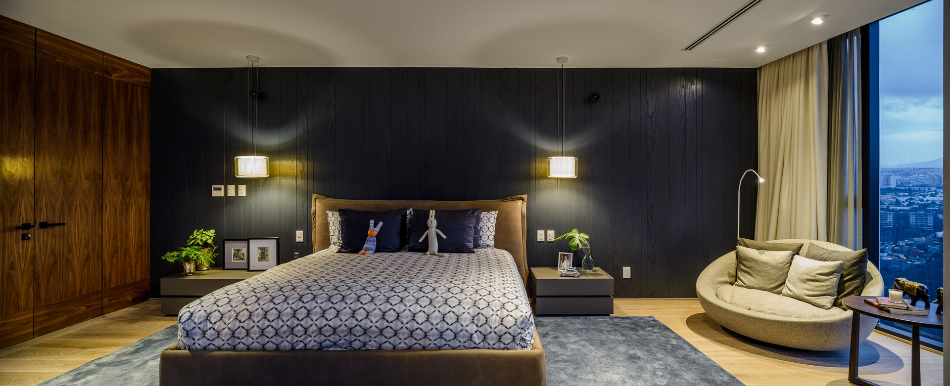 24Y, NIVEL TRES ARQUITECTURA NIVEL TRES ARQUITECTURA Modern style bedroom Wood Wood effect