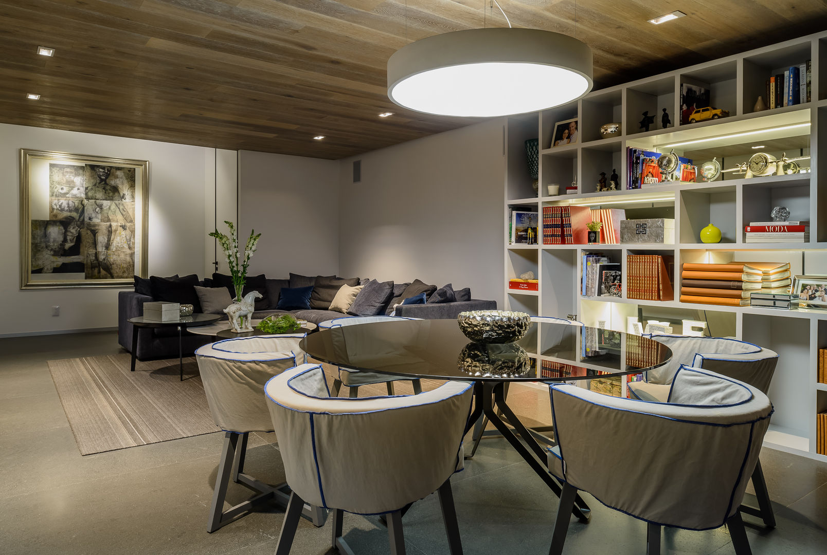 24Y, NIVEL TRES ARQUITECTURA NIVEL TRES ARQUITECTURA Modern media room Stone