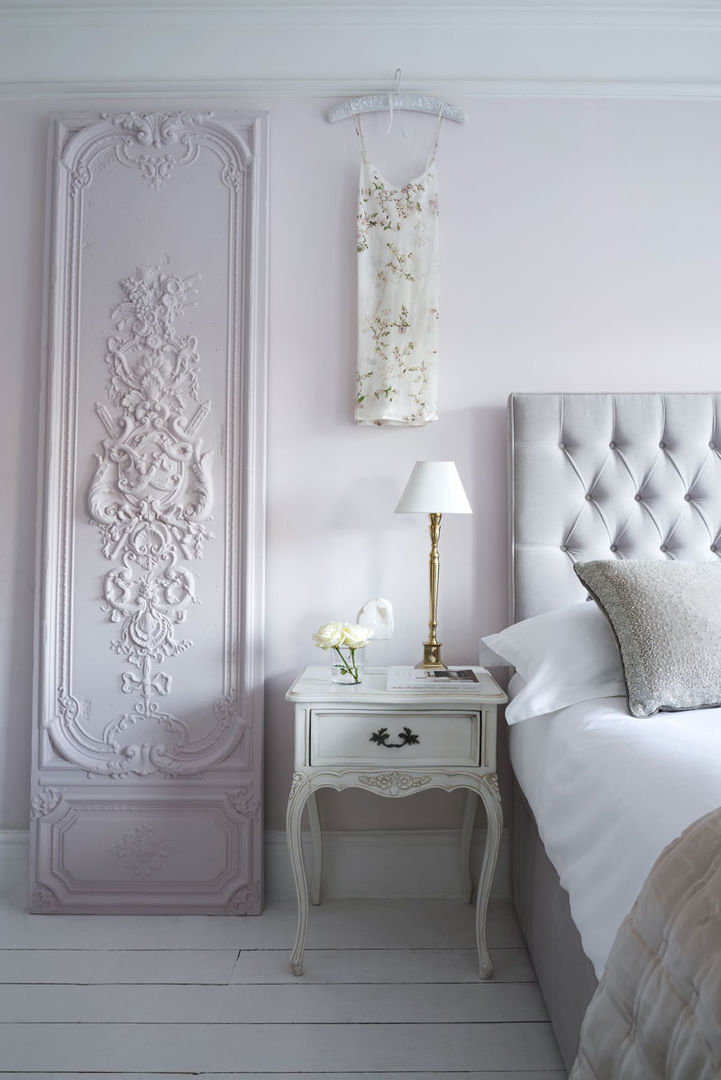 Luxury Bed Linen Sweetpea and Willow® London Ltd Dormitorios de estilo clásico Lino Rosa Textiles