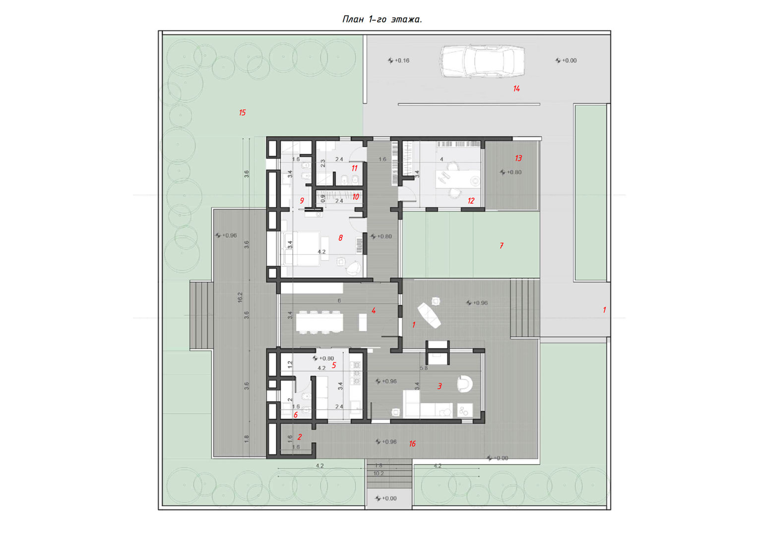 в современный. Автор – homify, Модерн современный дом